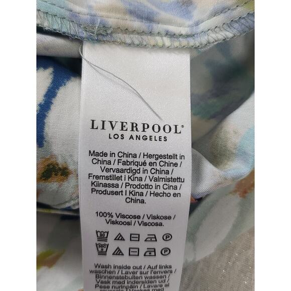 Liverpool LA women's blouse abstract print NWT Size petite XS office church - Picture 10 of 10